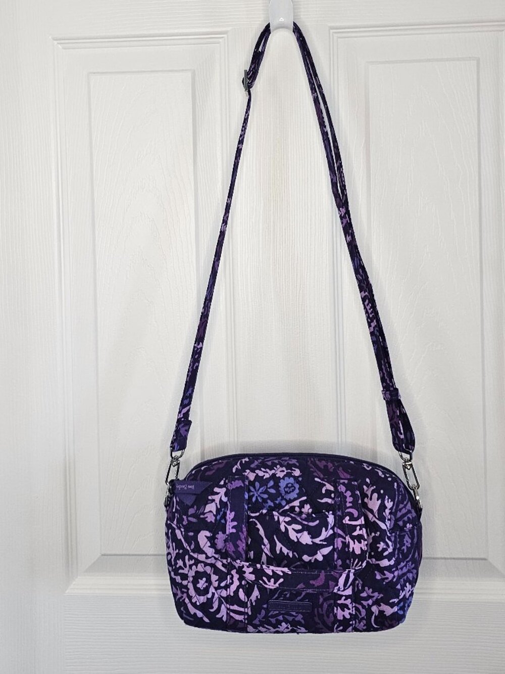 NWOT Vera Bradley Mini Satchel Paisley Amethyst Crossbody Purse Shoulder Bag